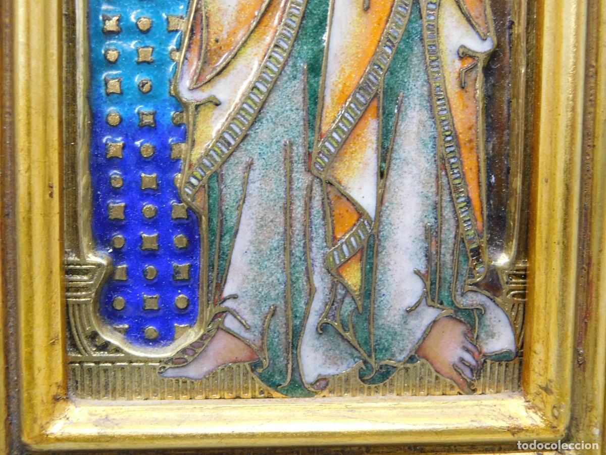 Arte: TR&Iacute;PTICO VIRGEN DE LA LECHE - ESMALTE MODEST MORAT&Oacute; - Foto 15