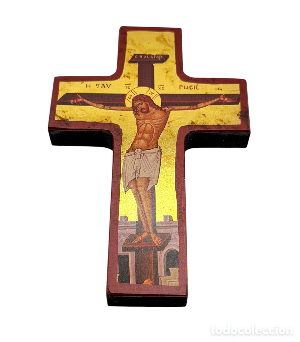 Kunst: Antiguo Icono Religioso de Madera
