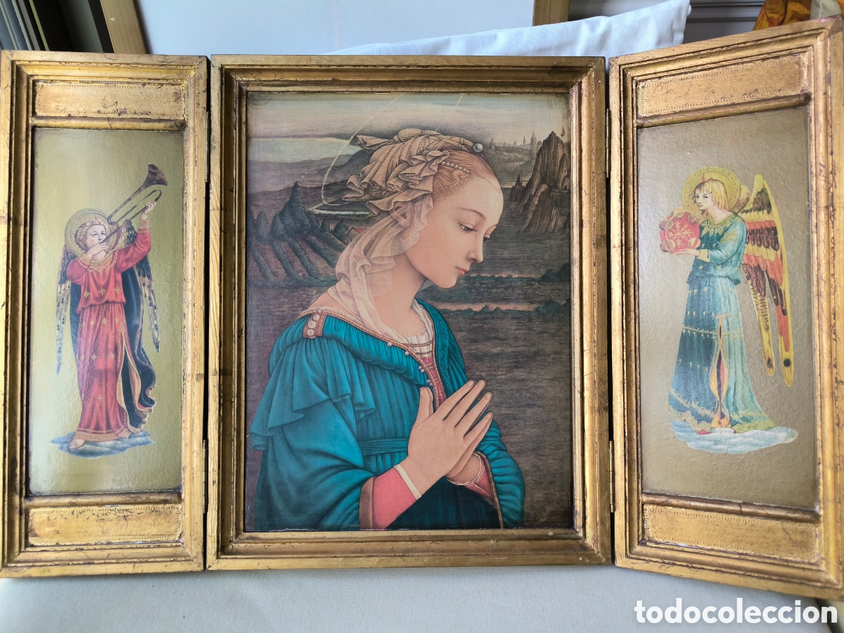 Kunst: Tr&iacute;ptico religioso Virgen de Fra Filippo Lippi