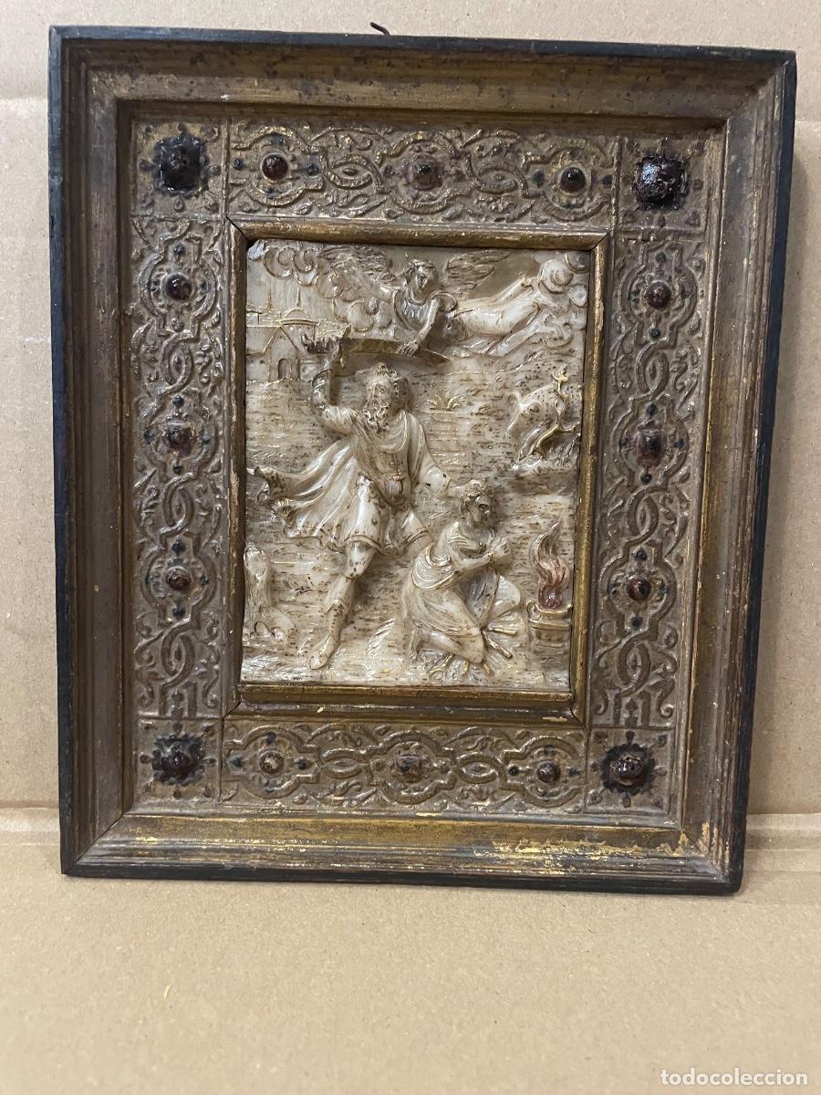 Arte: ANTIGUO RETABLO DOMESTICO PAISES BAJOS MEDIDIONALES MALINAS S. XVI-XVII ALABASTRO PARCIALMENTE DORAD
