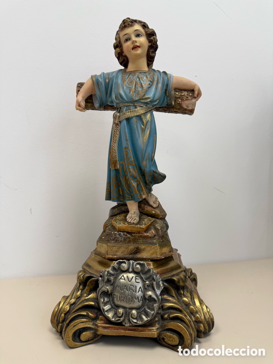 Arte: Olot Ni&ntilde;o Dios Pasionario tama&ntilde;o grande. 37,5 cms. El Santo Cristo de Olot Gerona