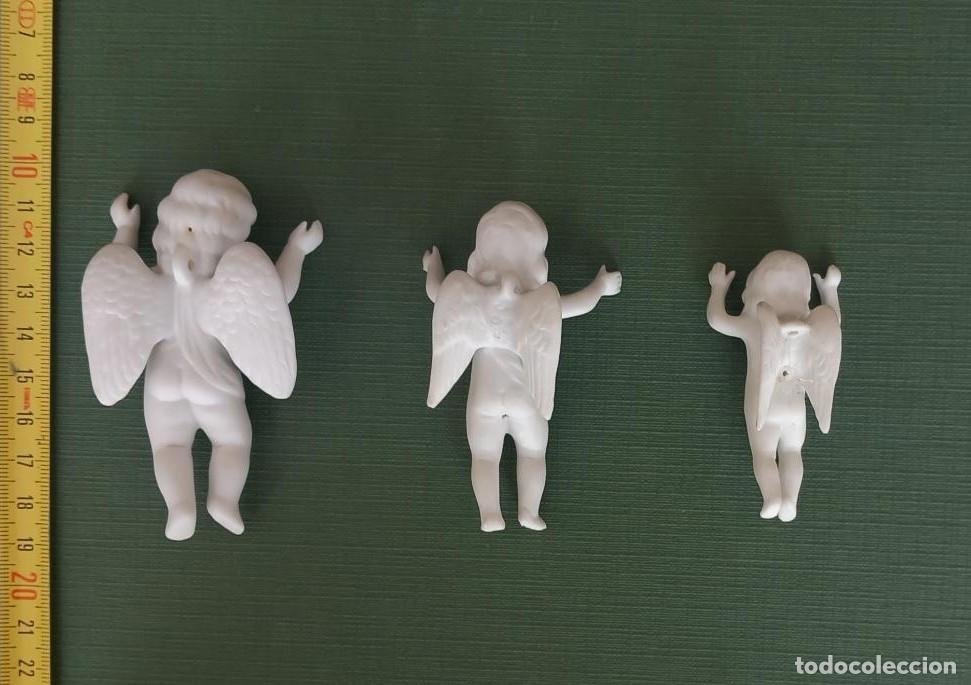 Arte: 3 ANGELITOS DE BISCUIT . - Foto 6