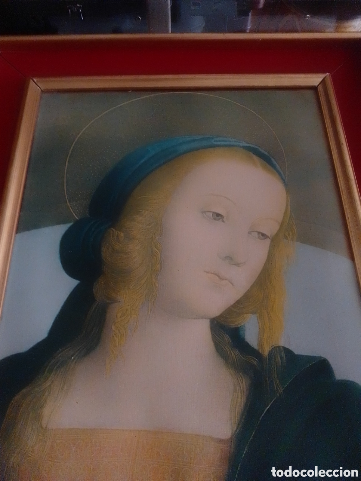 Arte: Cuadro Virgen Mar&iacute;a Renacentista - Foto 2