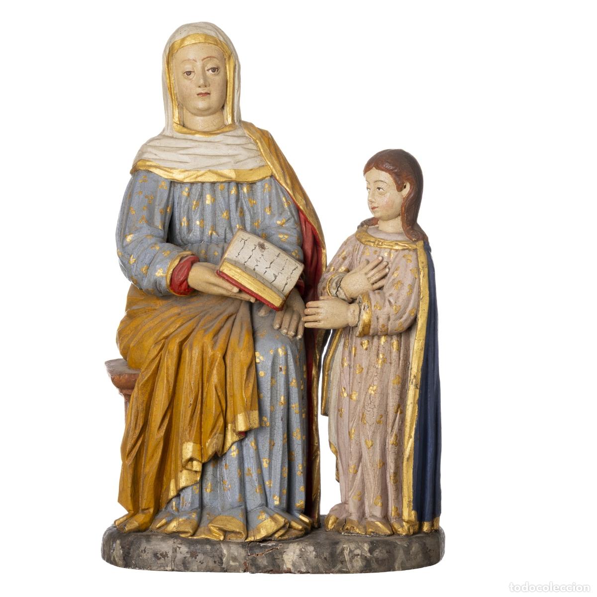 Arte: Santa Ana ense&ntilde;ando a leer a la Virgen Mar&iacute;a.