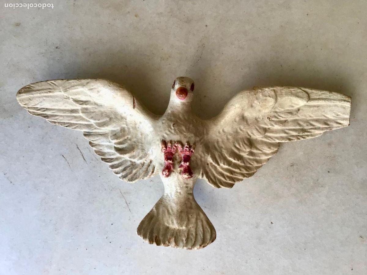 Arte: ANTIGUA TALLA EN MADERA. PALOMA - ESPIRITU SANTO DE UN ALTAR DEL SIGLO 18