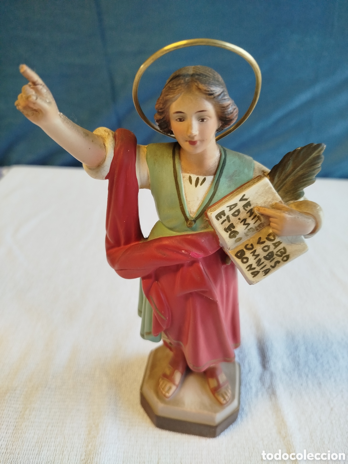 Arte: Antigua figura estuco de San Pancracio de Ornato (Olot) para Belloso.