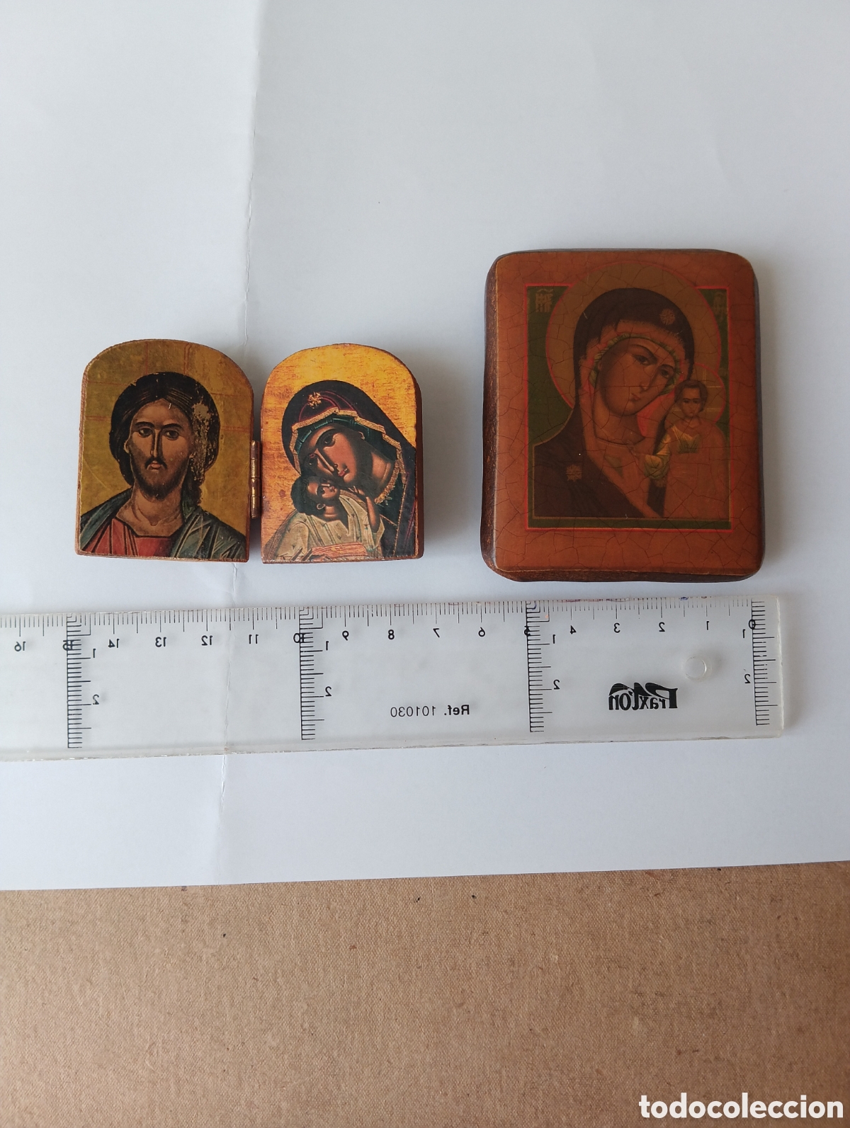 Arte: Dos Iconos ortodoxos peque&ntilde;os - Foto 8