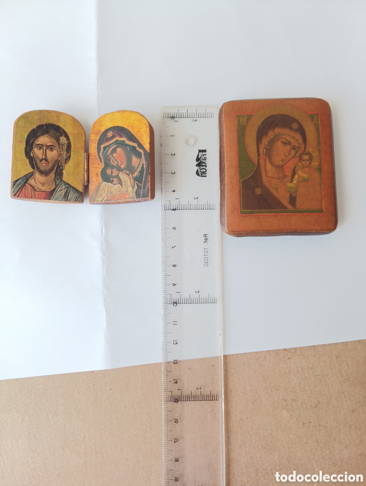 Arte: Dos Iconos ortodoxos peque&ntilde;os - Foto 1