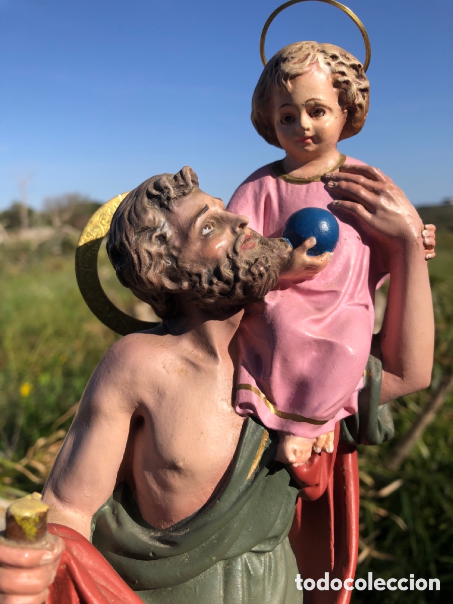 Arte: Antiguo San Cristobal &middot; Arte Olotense &middot; Pasta madera y ojos cristal &middot; Olot