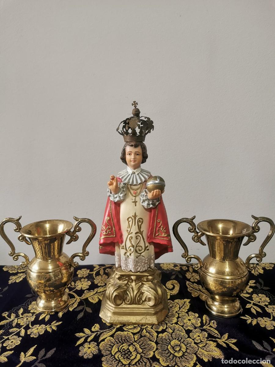 Arte: Ni&ntilde;o Jes&uacute;s de Praga 28cm - Foto 1