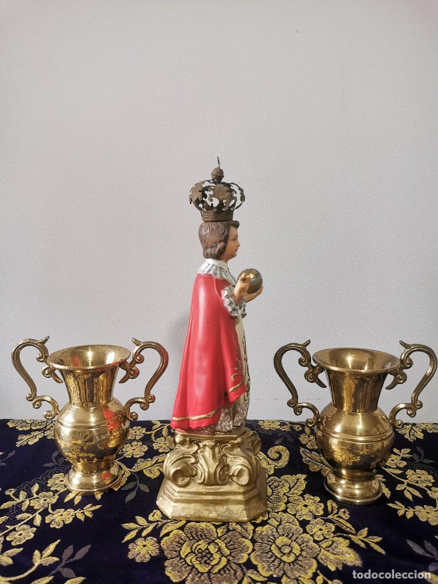Arte: Ni&ntilde;o Jes&uacute;s de Praga 28cm - Foto 2