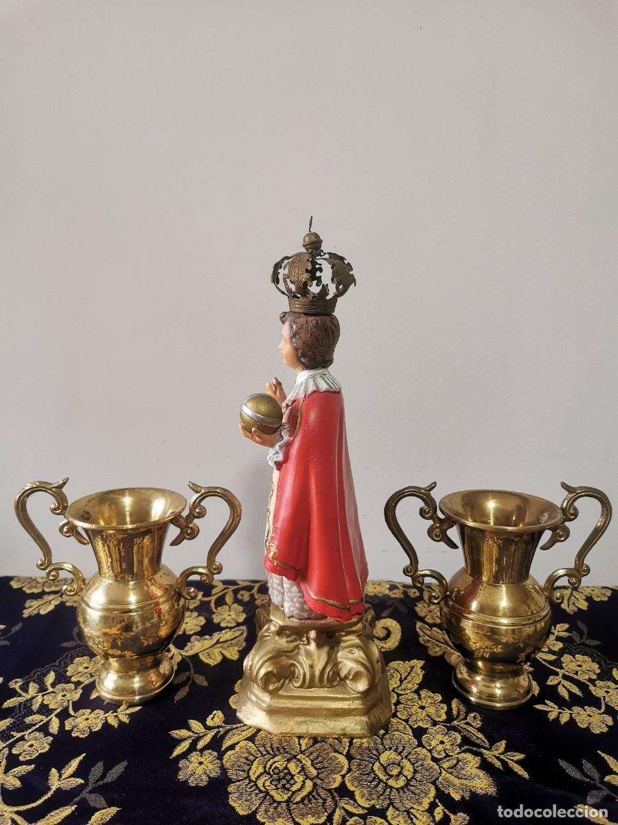 Arte: Ni&ntilde;o Jes&uacute;s de Praga 28cm - Foto 4