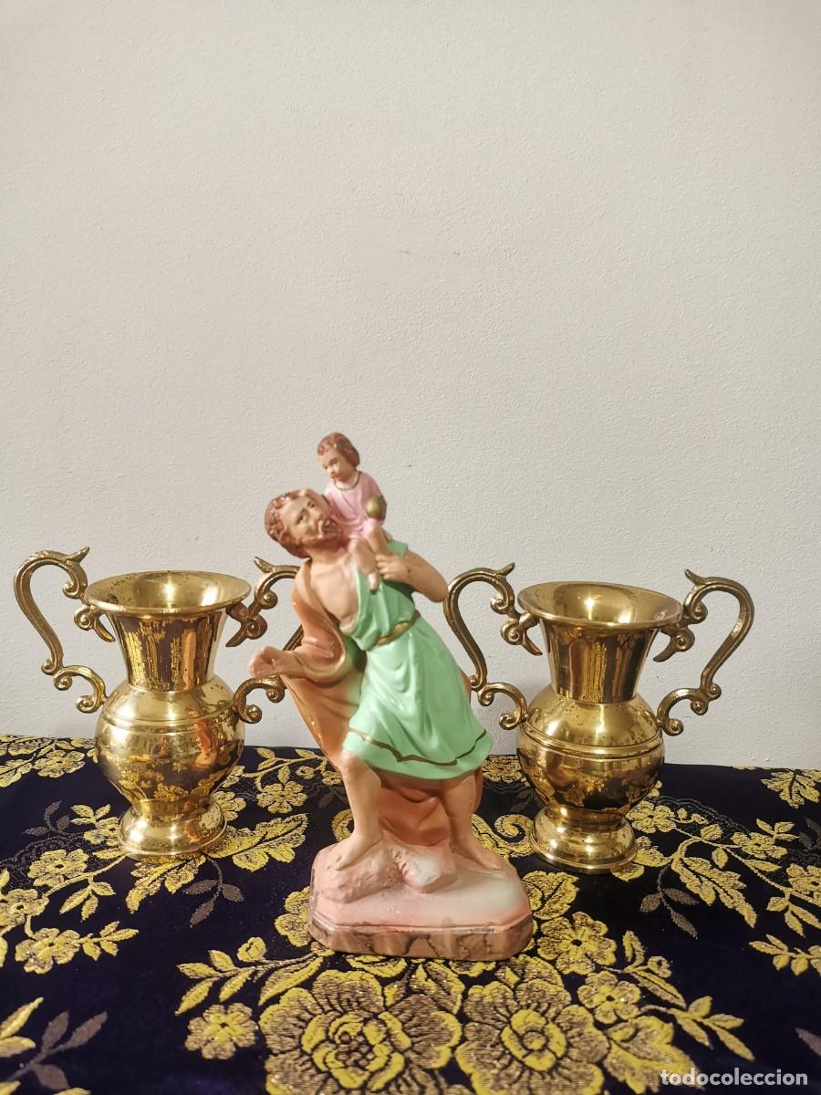 Arte: San Crist&oacute;bal 19centimetros