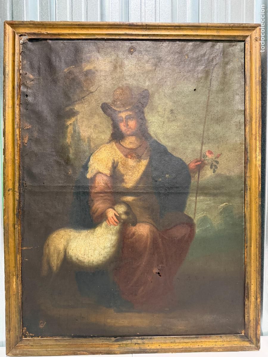 Arte: Escuela Espa&ntilde;ola , Divina Pastora , &oacute;leo del S. XVIII , C&oacute;rdoba , Sevilla ,R706