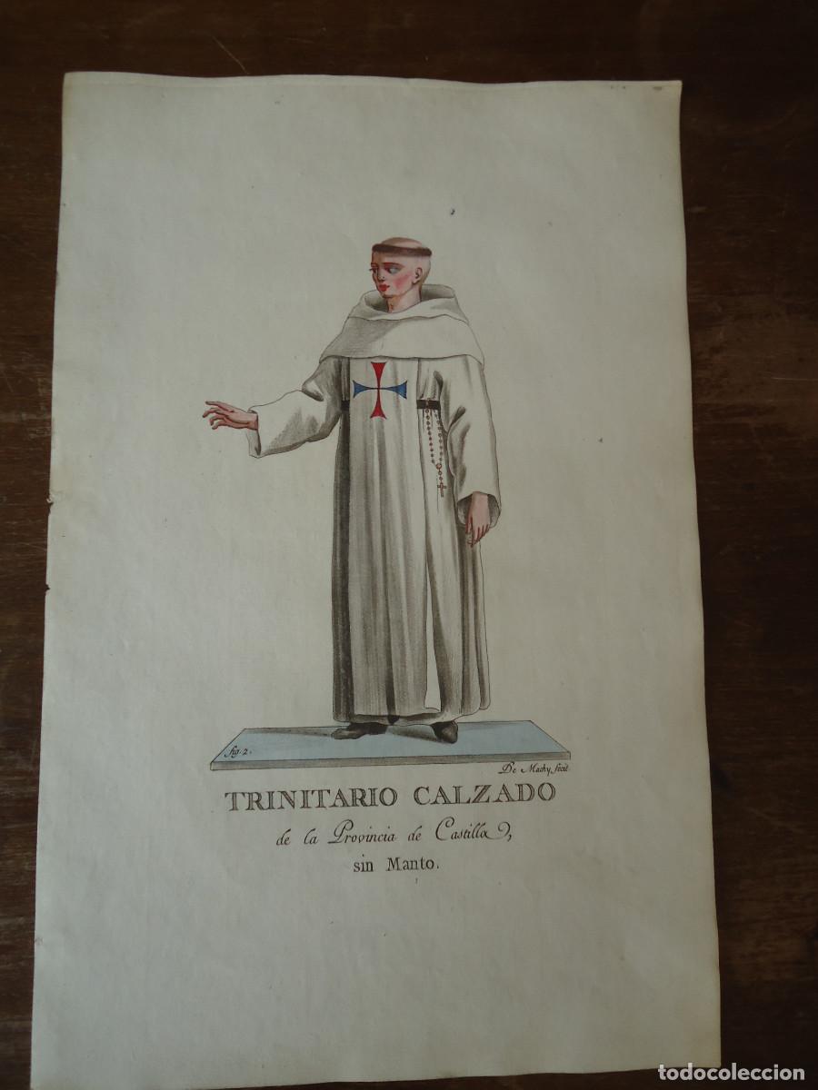 Arte: Trinitario calzado de la Provincia de Castilla, sin Manto. 1798