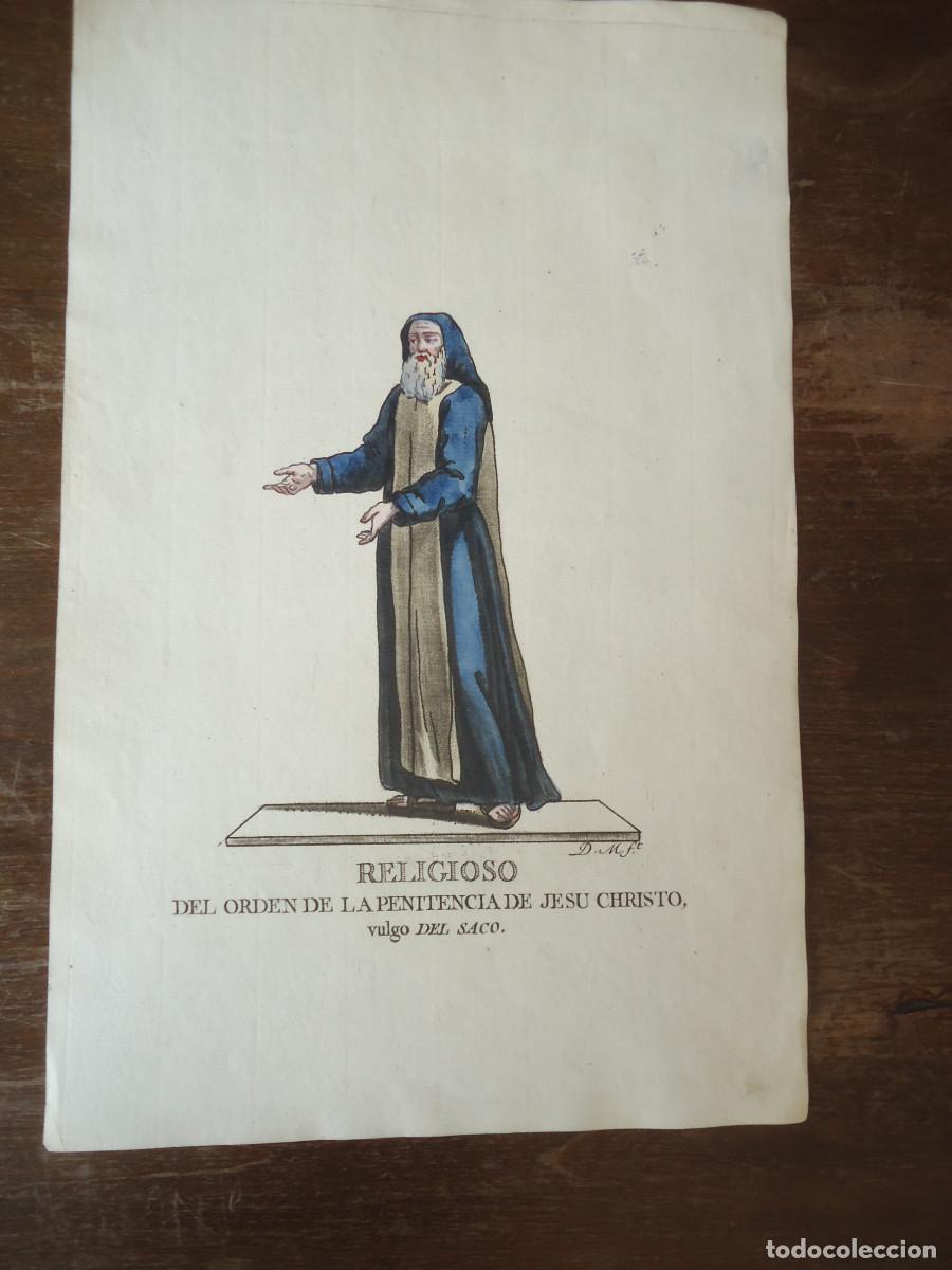Arte: Religioso de la Orden de la Penitencia de Jesu Christo, vulgo Del Saco. 1798