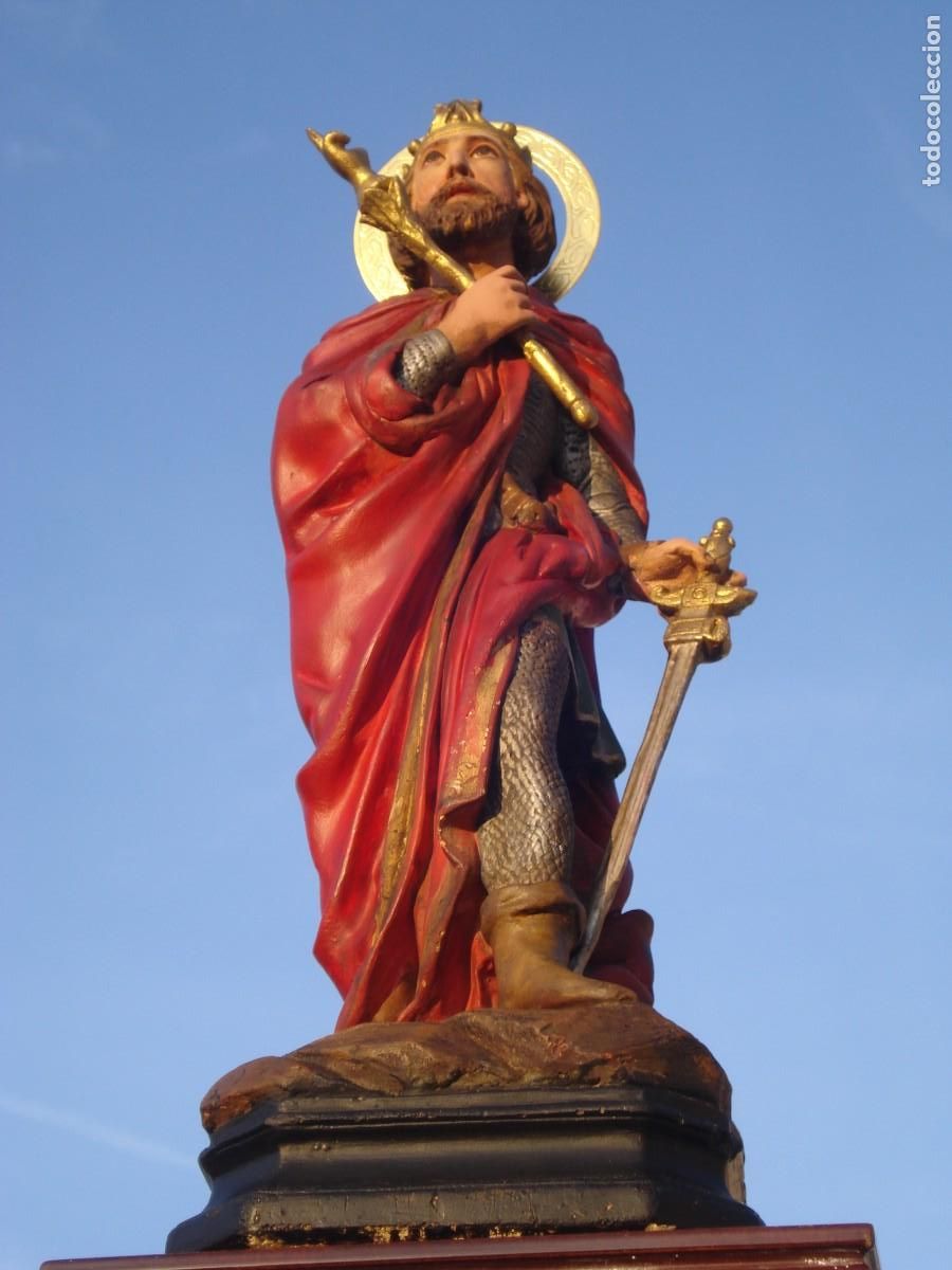 Arte: SAN LUIS REY DE FRANCIA ESTUCO FRANCES SXIX