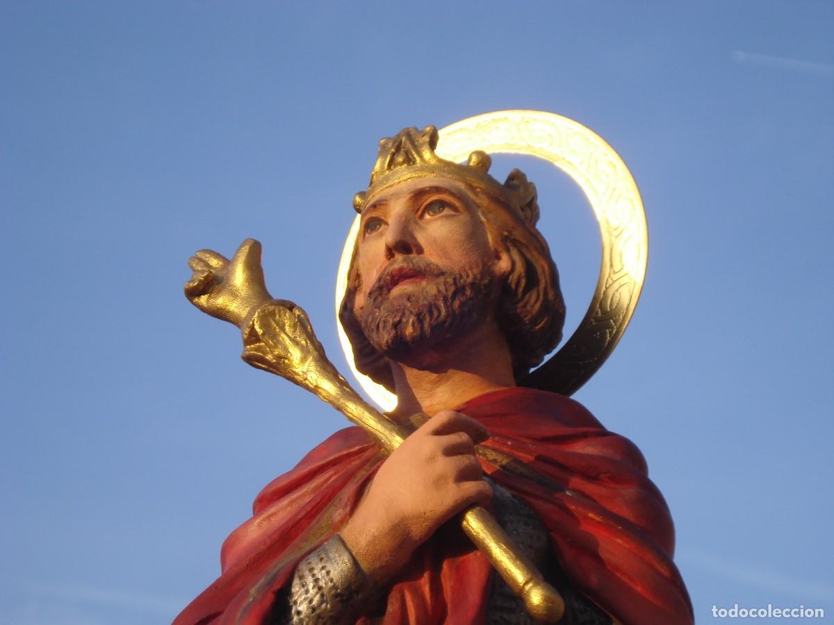 Arte: SAN LUIS REY DE FRANCIA ESTUCO FRANCES SXIX