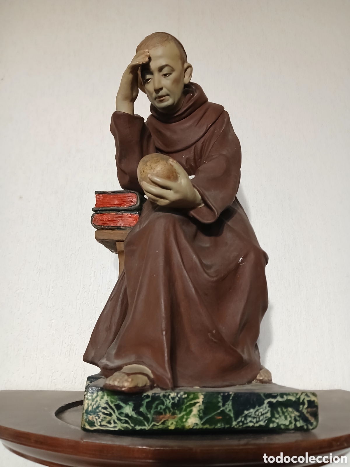Arte: Escultura escayola religiosa policromada