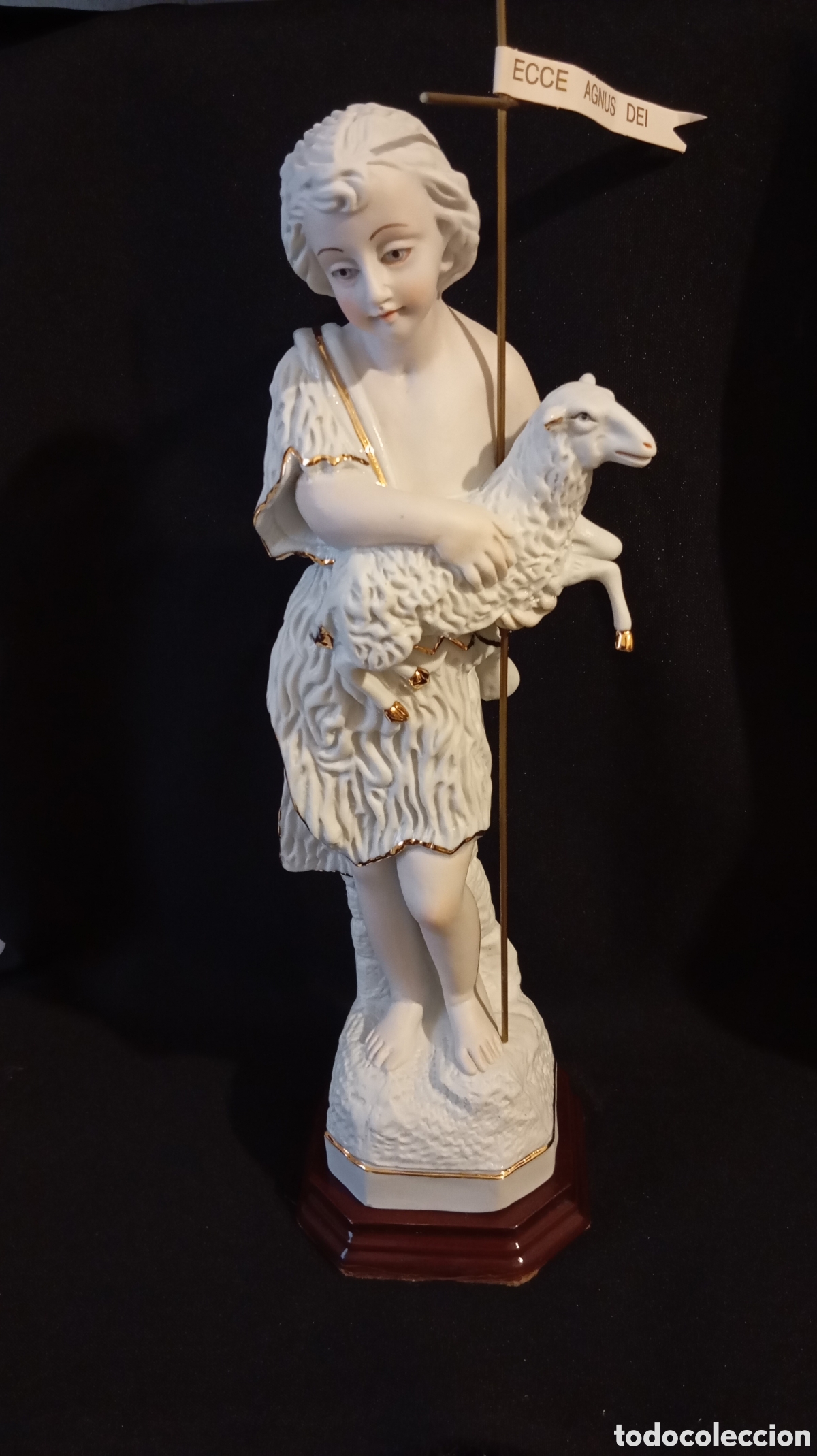 Arte: Figura de porcelana de san juan bautista