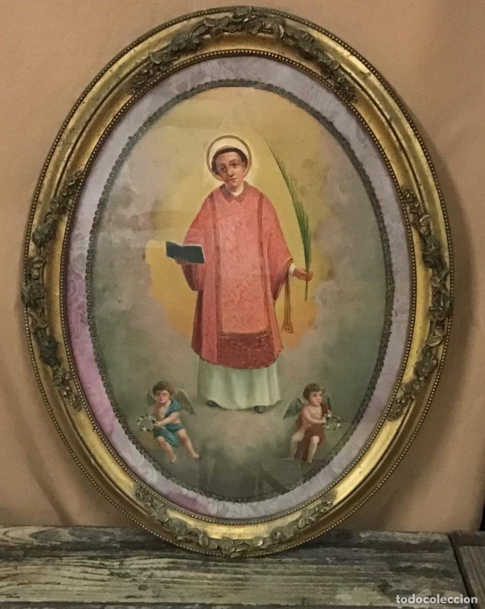 Arte: Cuadro grande, &eacute;poca modernista catalana. San Esteban.