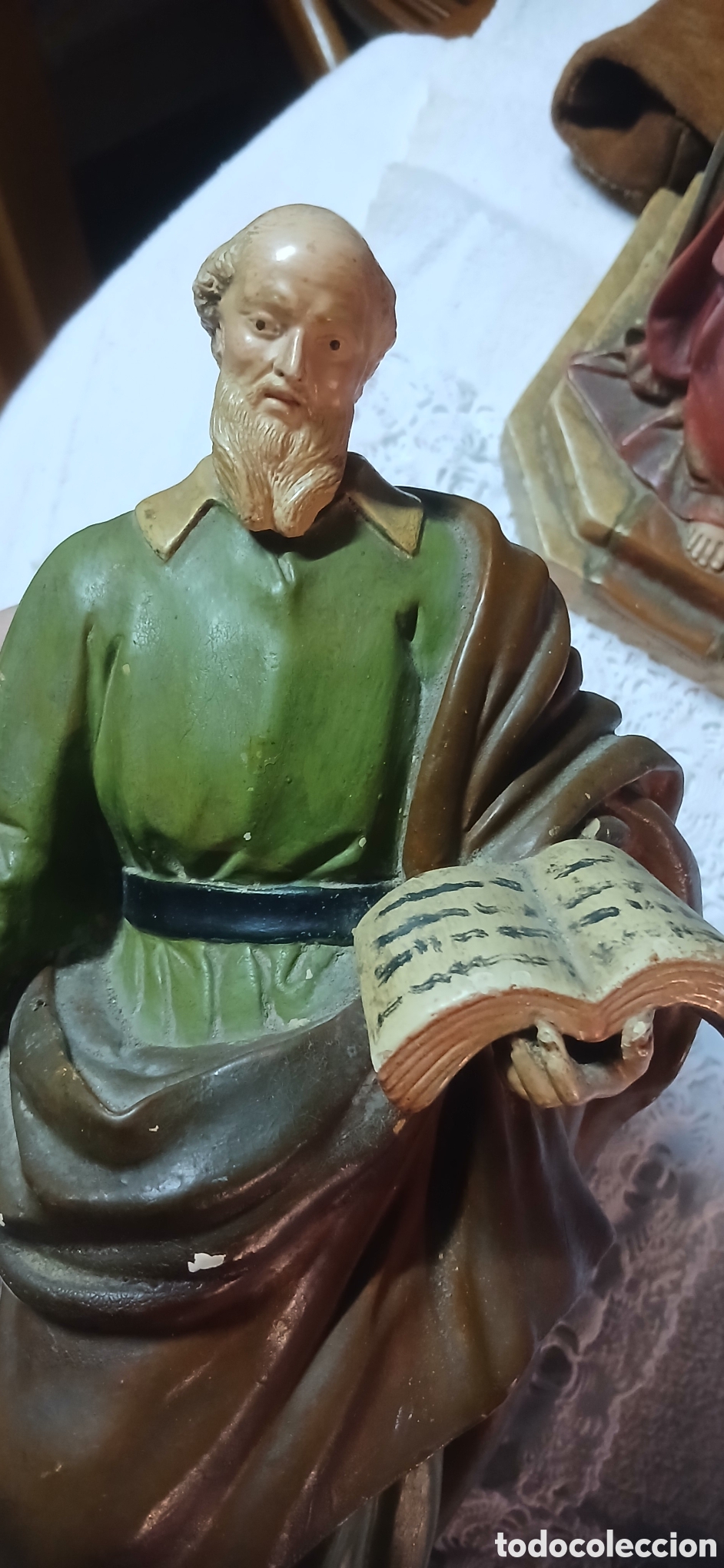 Arte: Antigua figura de escayola. A&ntilde;os 40