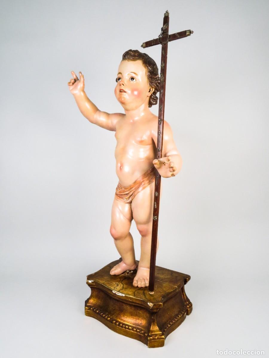 Arte: Ni&ntilde;o Jes&uacute;s bendiciendo en madera tallada y policromada seguidor Salzillo Murcia finales siglo XVIII