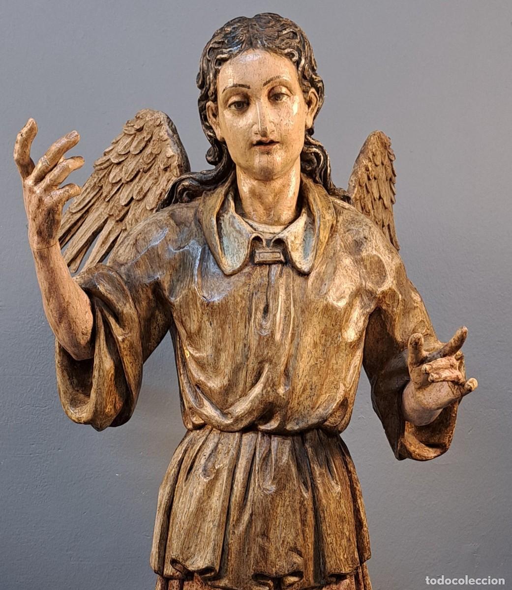 Arte: Arc&aacute;ngel San Gabriel barroco (s. XVII&ndash;XVIII) Talla en madera 138 cm