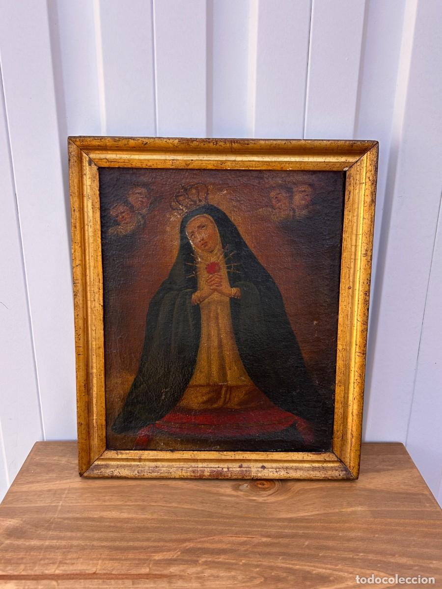 Arte: Antiguo &Oacute;leo Virgen Dolorosa
