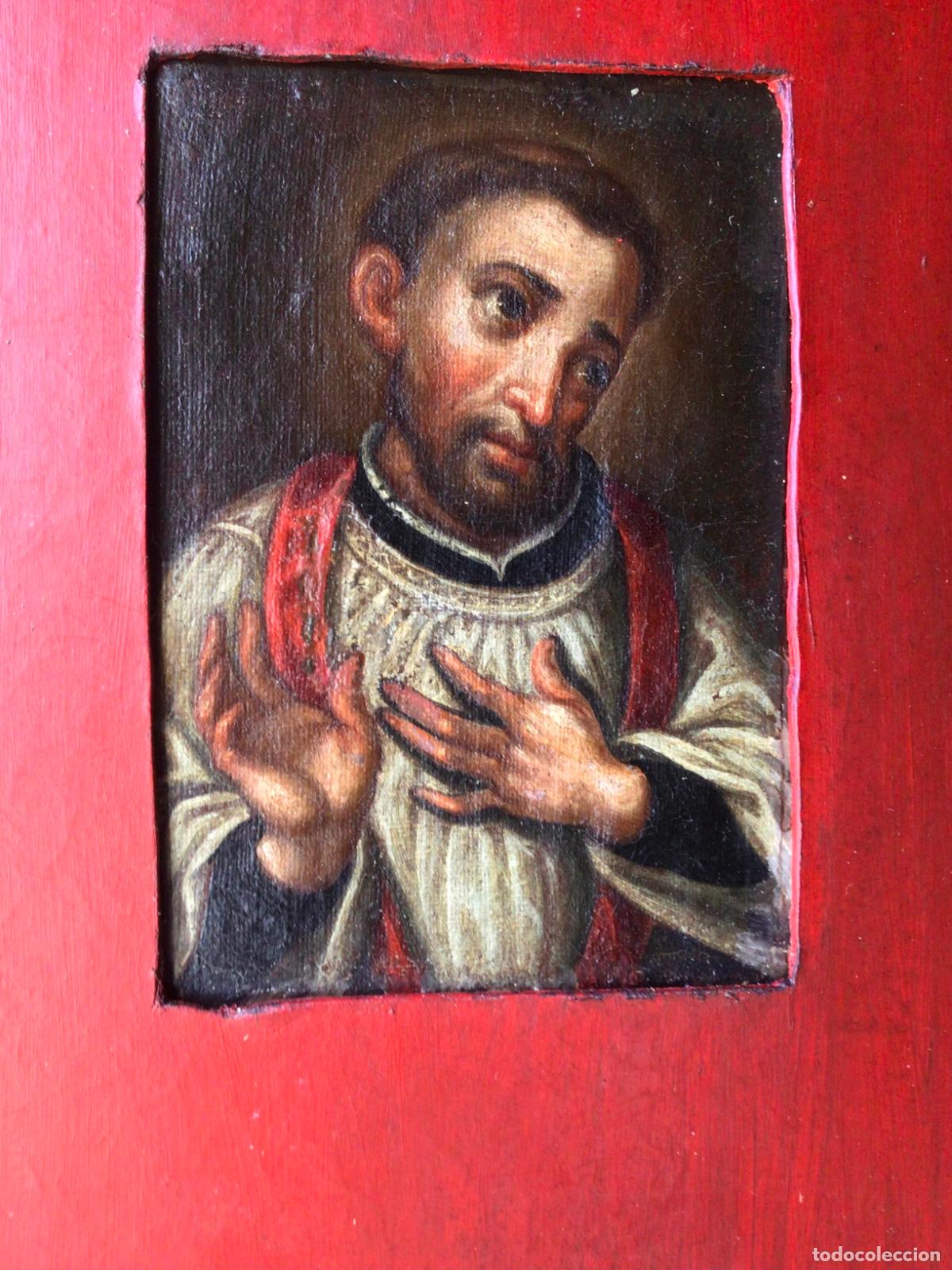 Arte: ANTIGUA PINTURA SIGLO XVIII . OLEO SOBRE LIENZO ORIGINAL ,SAN CAYETANO