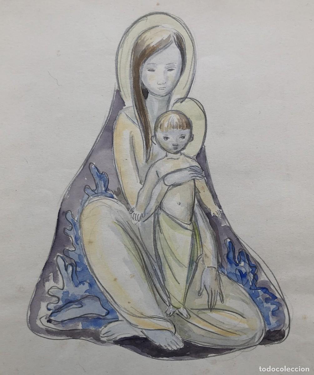 Arte: MATERNIDAD - VIRGEN CON NI&Ntilde;O JES&Uacute;S - YOGI, YOGA