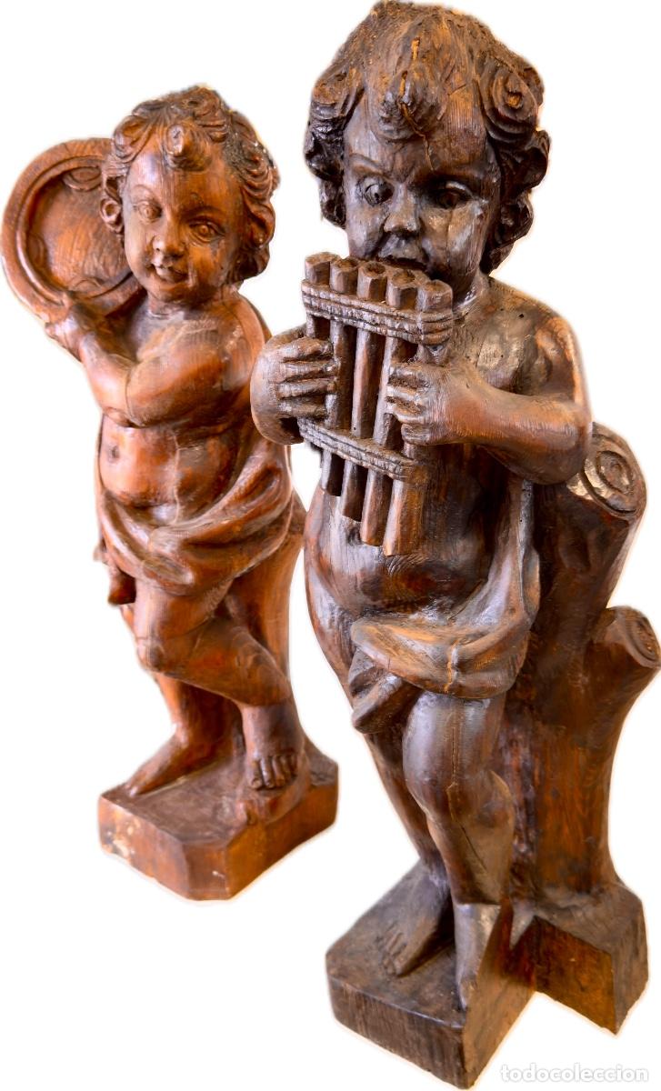 Arte: PAREJA DE &Aacute;NGELES M&Uacute;SICOS &ndash; ESCULTURA BARROCA, SIGLO XVII