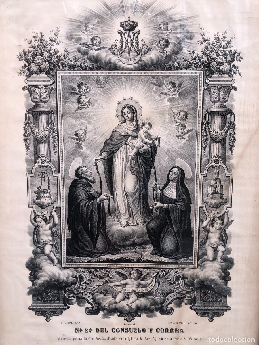 Arte: GRABADO NUESTRA SE&Ntilde;ORA DEL CONSUELO Y CORREA
