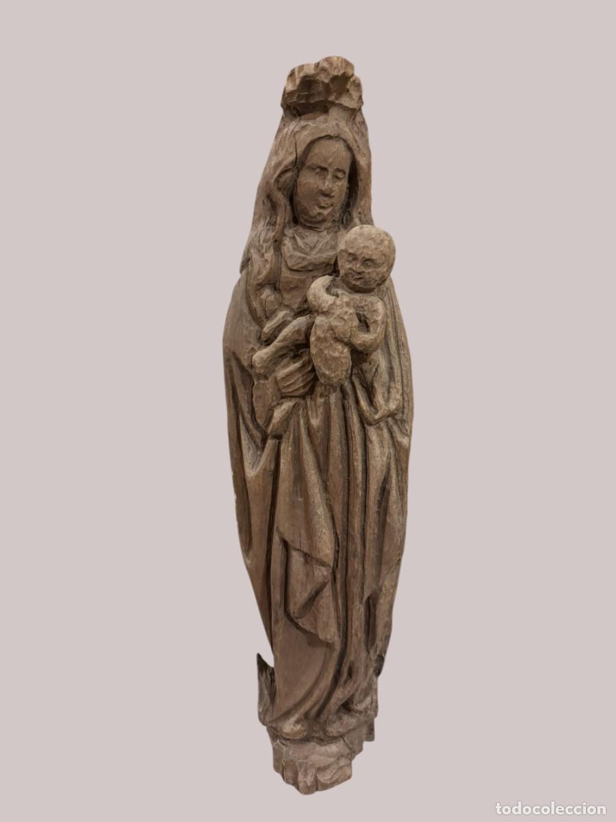 Arte: VIRGEN TALLADA EN MADERA SIN ACABAR - Foto 1
