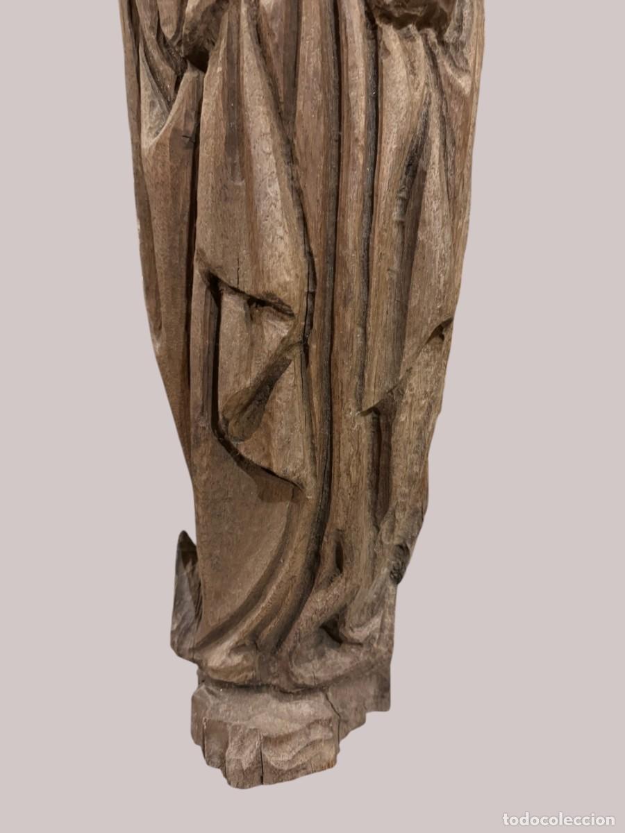 Arte: VIRGEN TALLADA EN MADERA SIN ACABAR - Foto 5