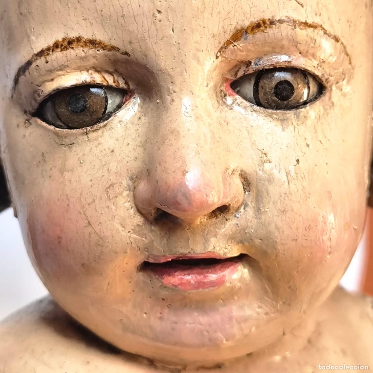 Arte: &Aacute;ngel querub&iacute;n madera tallada y policromada. FINALES XVII/VIII, Escuela andaluza