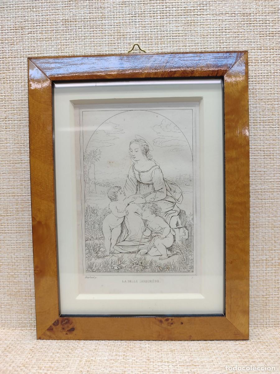 Arte: La bella jardinera de Rafael. Musee de peinture et de sculpture. Reveil. 1828. cuadro