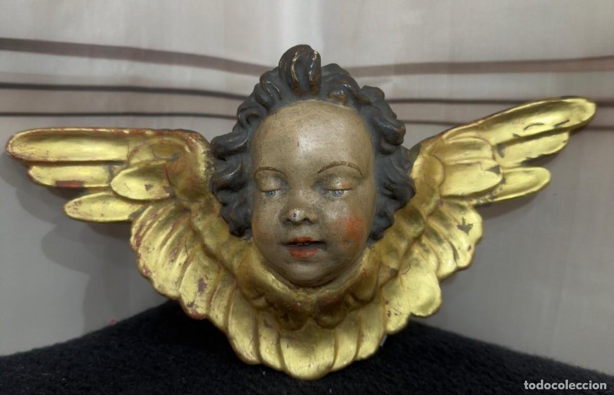 Arte: Antiguo querub&iacute;n de terracota - Foto 1
