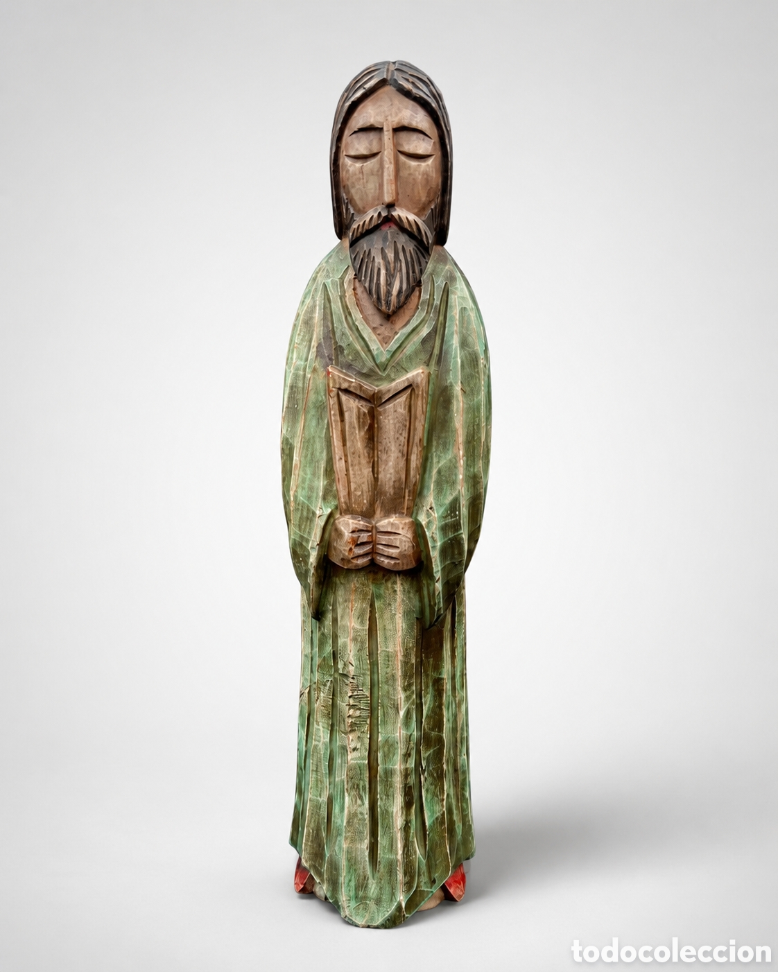 Arte: Talla religiosa de madera policromada 30 cm