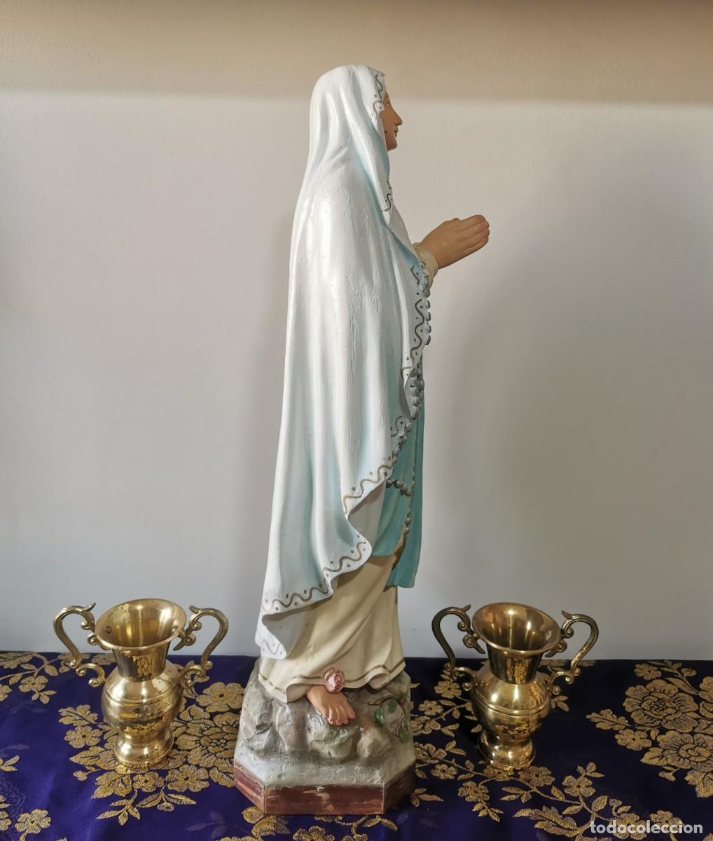 Arte: Virgen de Lourdes Olot 54cm - Foto 2
