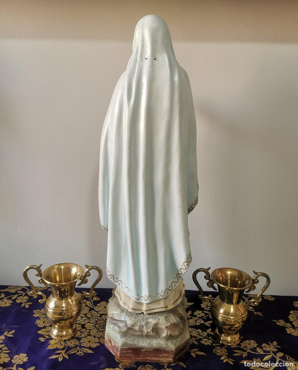 Arte: Virgen de Lourdes Olot 54cm - Foto 3