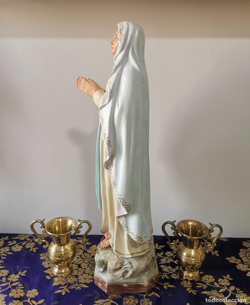 Arte: Virgen de Lourdes Olot 54cm - Foto 4