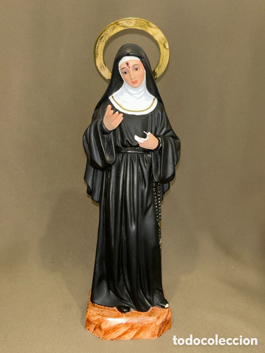 Arte: ESCULTURA SANTA RITA DE CASIA 31 CM *VER FOTOS*