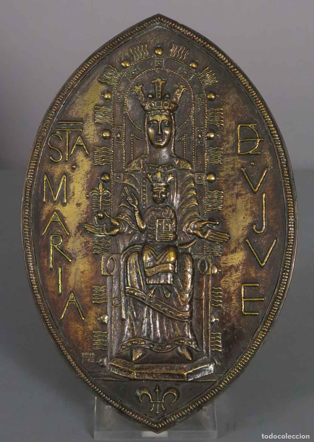 Arte: PLACA DEVOCIONAL. SANTA MARIA DE UJUE. Garc&iacute;a Garc&iacute;a, Juan Jos&eacute;. FIRMADO JUAN/JOSE
