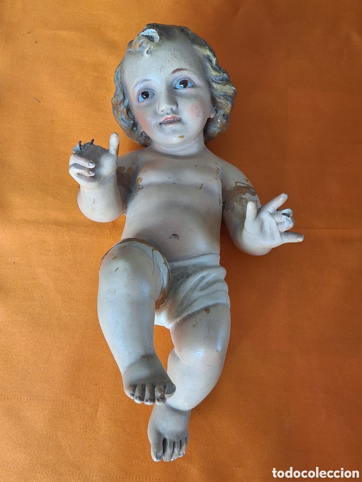 Arte: Antiguo Ni&ntilde;o Jes&uacute;s - Las Artes Decorativas Olot - A Restaurar -
