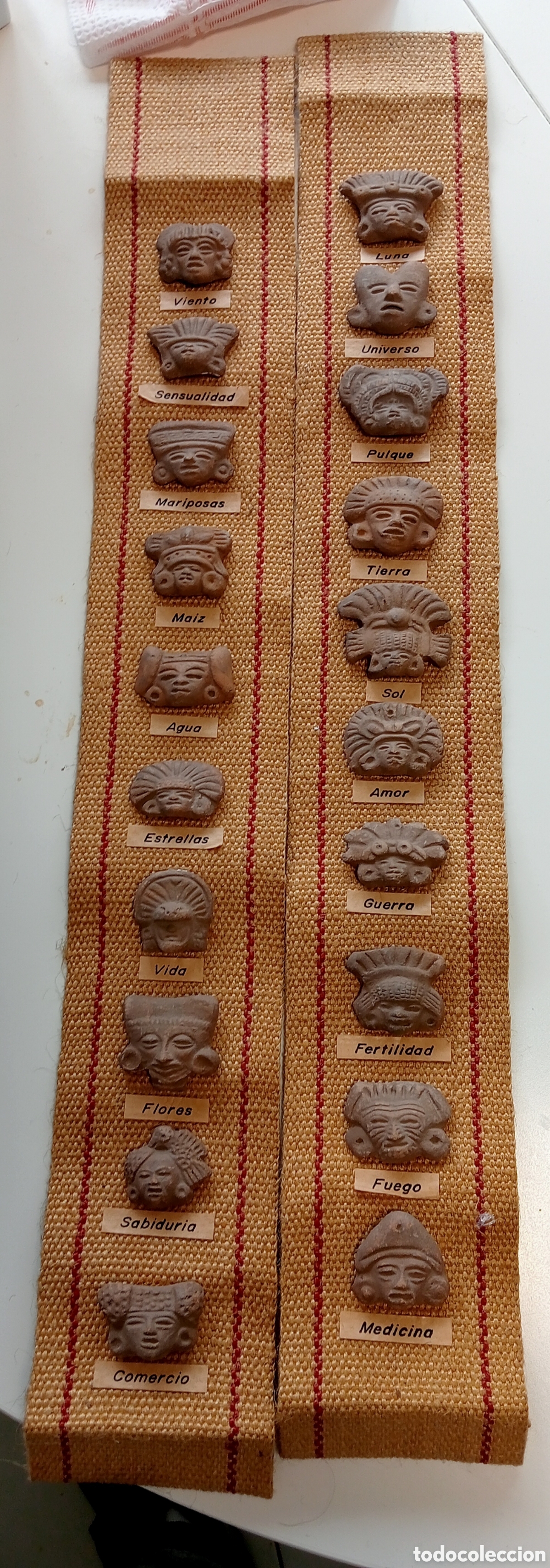 Arte: Tapiz Decorativo Artesanal Motivos Aztecas Mayas Barro Terracota &Eacute;tnico
