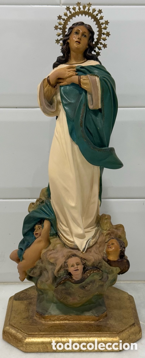 Arte: ANTIGUA VIRGEN PUR&Iacute;SIMA CONCEPCI&Oacute;N ARTE CRISTIANO OLOT