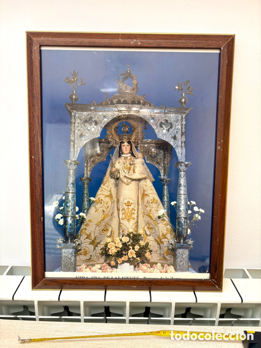 Arte: Cuadro Religioso Virgen de las Nieves - Patrona de La Zarza (Badajoz)