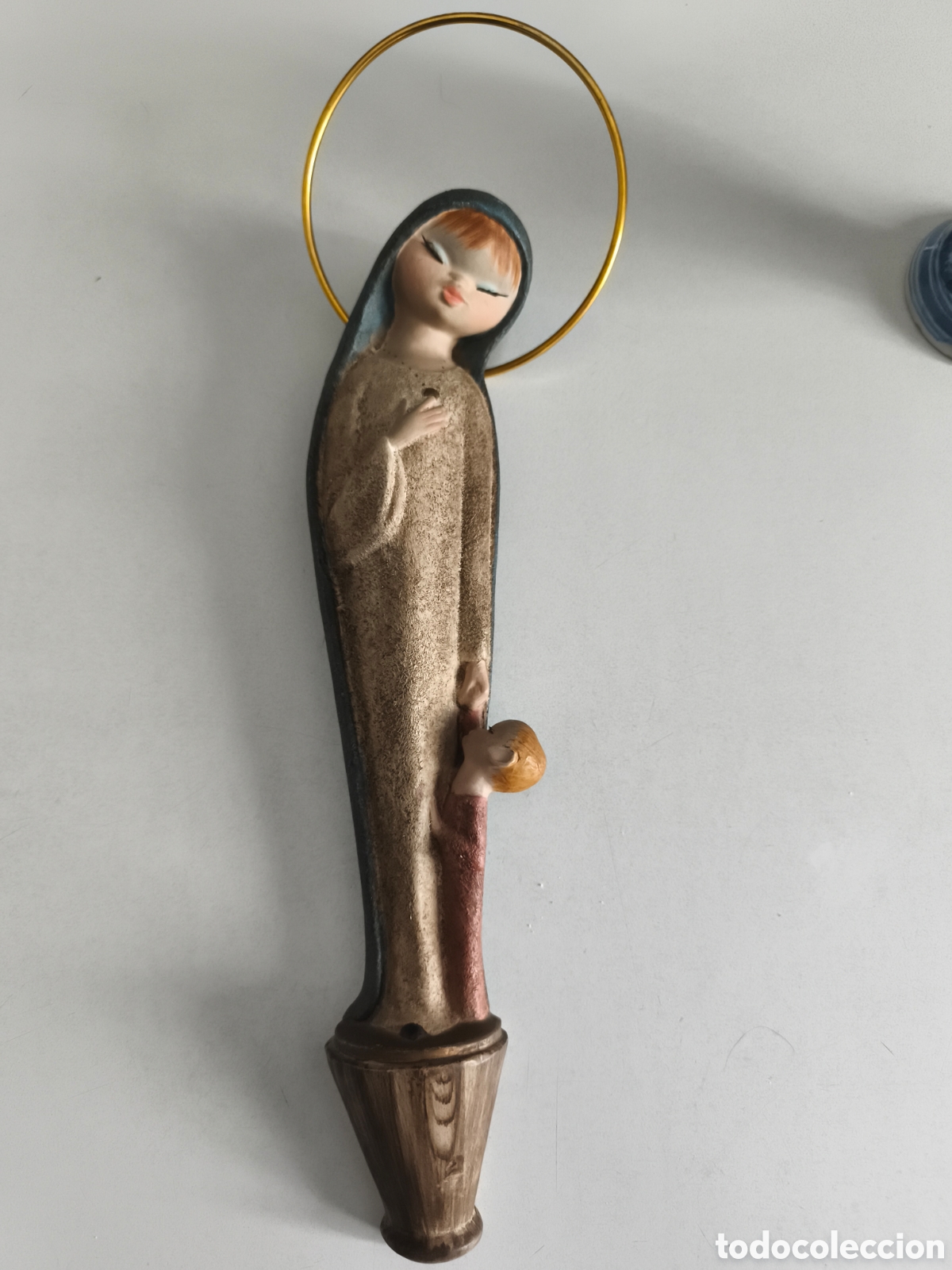 Arte: Mirete, Antigua virgen y Ni&ntilde;o de estuco policromado en perfecto estado