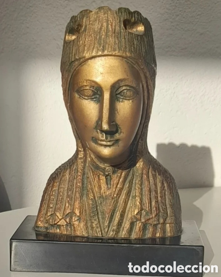 Art: Busto Virgen de Montserrat Pesado Bronce 2,6 kg